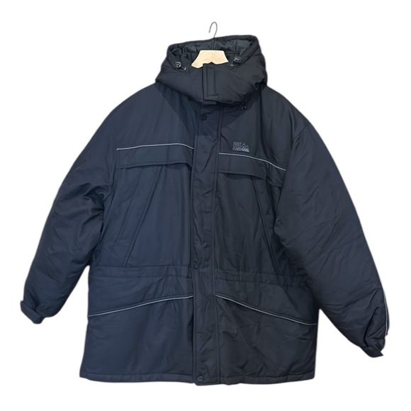 First Down Other - First Down Men’s Hooded Down Feather Outdoor Jacket Coat Black Size XXL